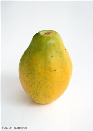 新鲜水果-竖立起来的木瓜特写
