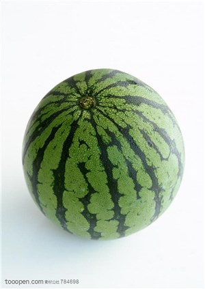新鲜水果-条纹圆西瓜