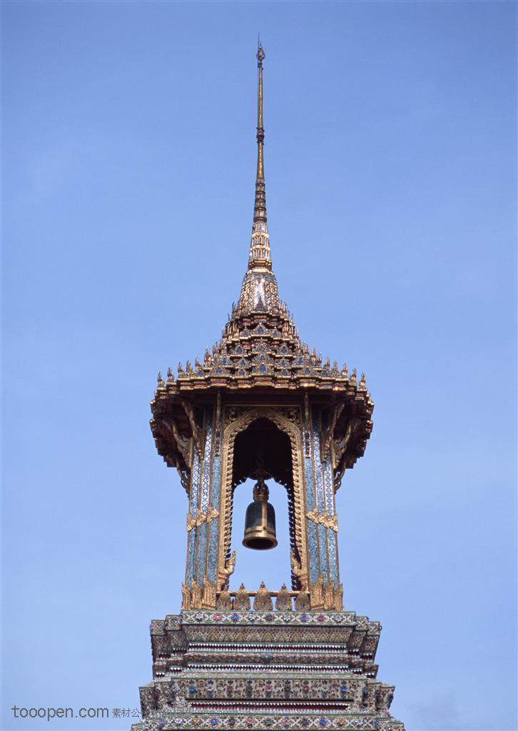 世界风情-泰国传统佛门的钟楼