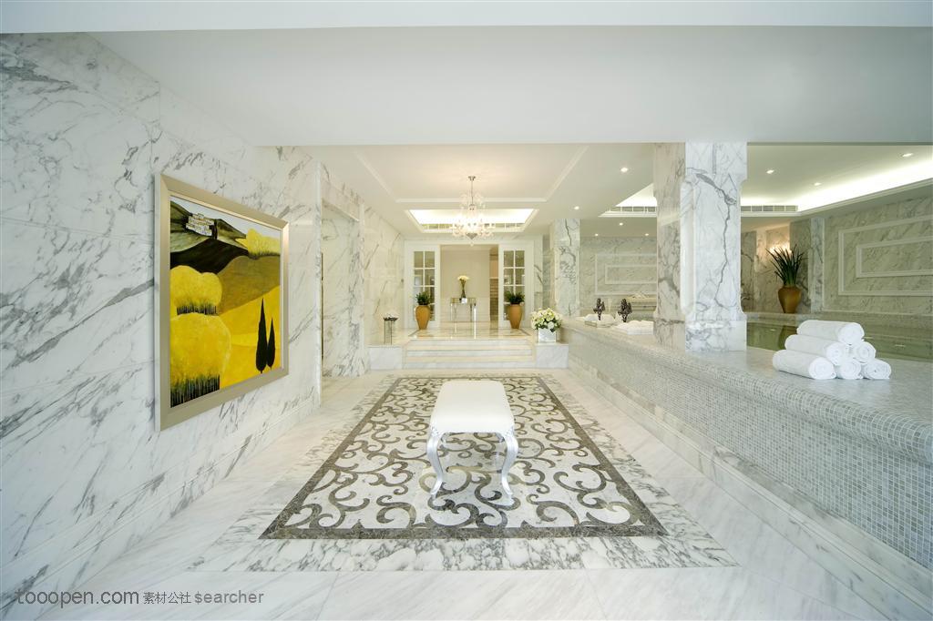欧式豪华别墅样板房装修--浴室