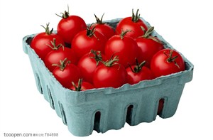新鲜蔬菜-盒子里装满了西红柿