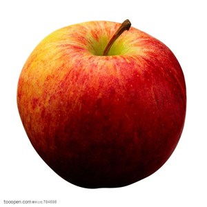 新鲜水果-一个苹果特写