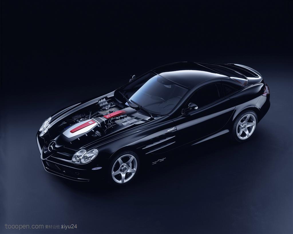 豪华名车-黑色的AMG跑车
