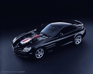 豪华名车-黑色的AMG跑车