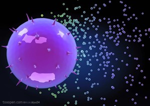 生化科技-紫色的细胞核