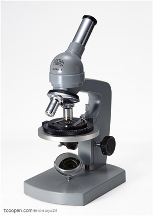 研究实验-灰色的显微镜