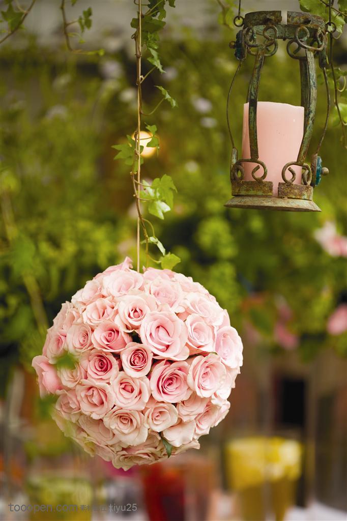 新婚物语-圆形的玫瑰花球