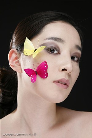 美容保健-面部的蝴蝶