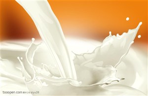 动感水纹-溅起水纹的牛奶