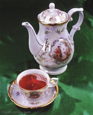 午后品茶-一壶茶与茶水