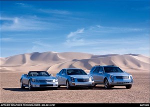 卡迪拉克汽车-沙漠中的卡迪拉克