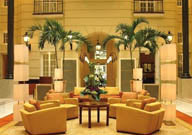 酒店休闲区的沙发 高清图片