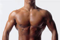 男性健肌特写-较强壮的胸肌