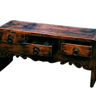 传统家具-古老的褐色桌子