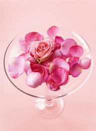 甜蜜婚礼-玻璃器具与玫瑰