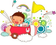 童年幻想插画－驾驶铅笔汽车的小女孩