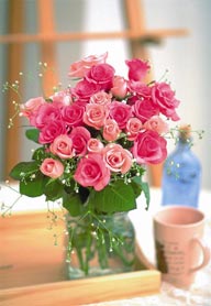 情人节花物语-窗台上的玫瑰