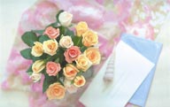 情人节花物语-信纸与漂亮的玫瑰