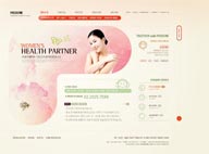 美容护肤瘦身明星代言内页韩国企业网站模板设计