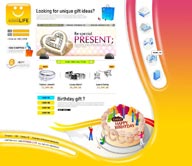水果蛋糕面包屋礼品首饰情人礼物韩国企业网站设计模板