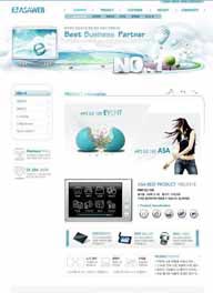 网页模板-蓝色科技网络通信大气psd网页模板