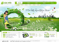 绿色系网页-环保生态网页整站