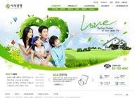绿色系网页-幸福家庭低碳生活网站整站