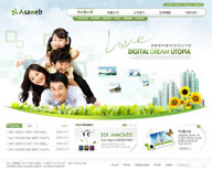绿色系网页-家庭与环保网站整站