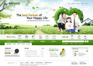 绿色系网页-绿色爱心环保家庭网站整站