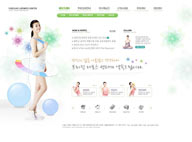 绿色系网页-女性健康生活健身网站整站